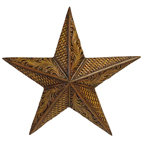 Deleon Collections 13639 15.5 X 2.3 X 15 In. Tooled Star Home Decor