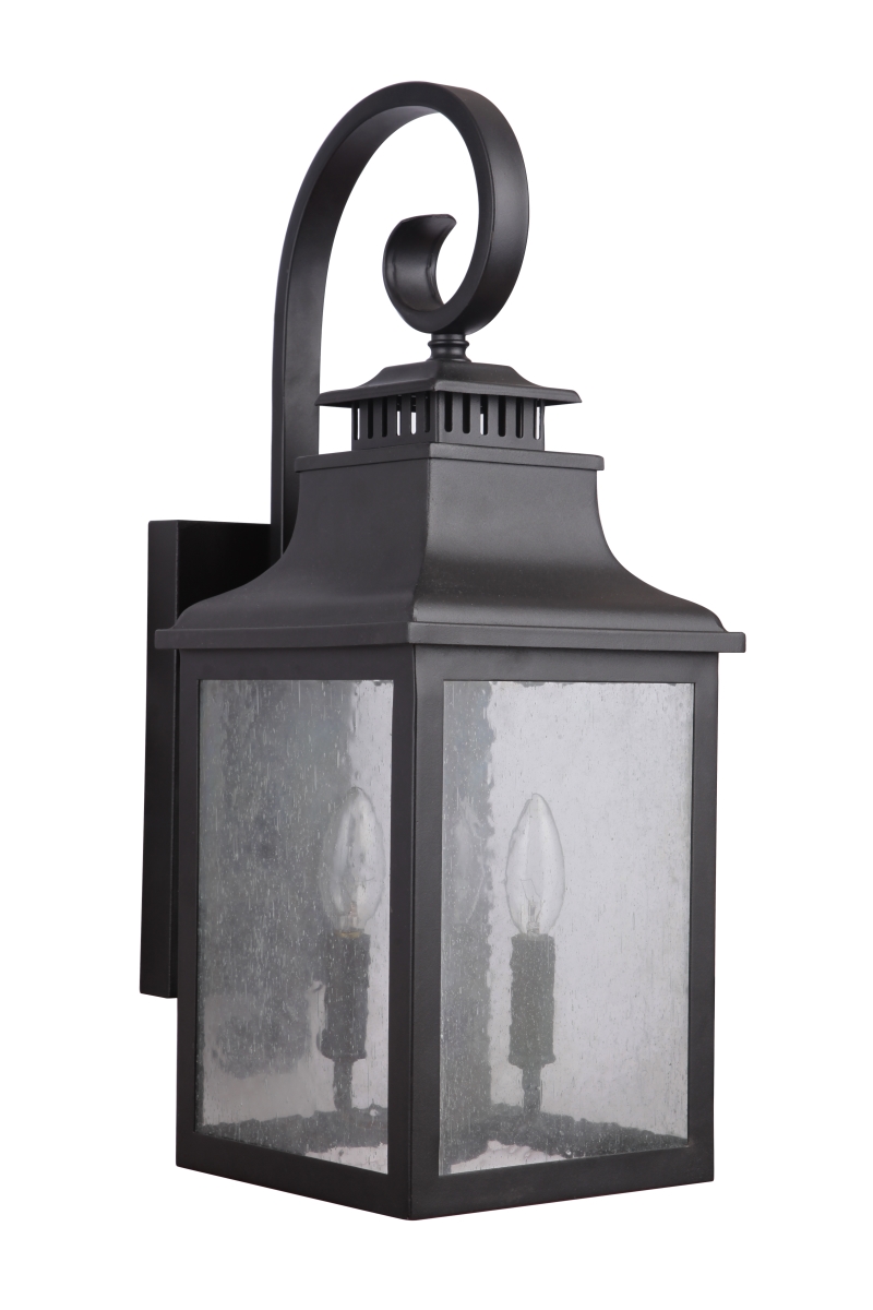 308112 Drake Ii Three Light Outdoor Lantern - Black