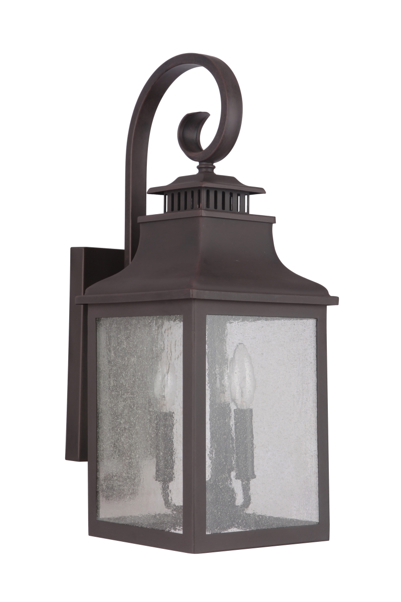 308177 Drake Ii Three Light Outdoor Lantern, Medium - Bronze
