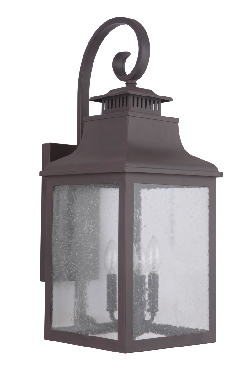 311177 Drake Ii Four Light Outdoor Lantern, Medium - Bronze