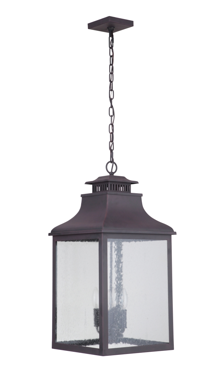 313277 Drake Ii Four Light Outdoor Hanging Lantern, Medium - Bronze