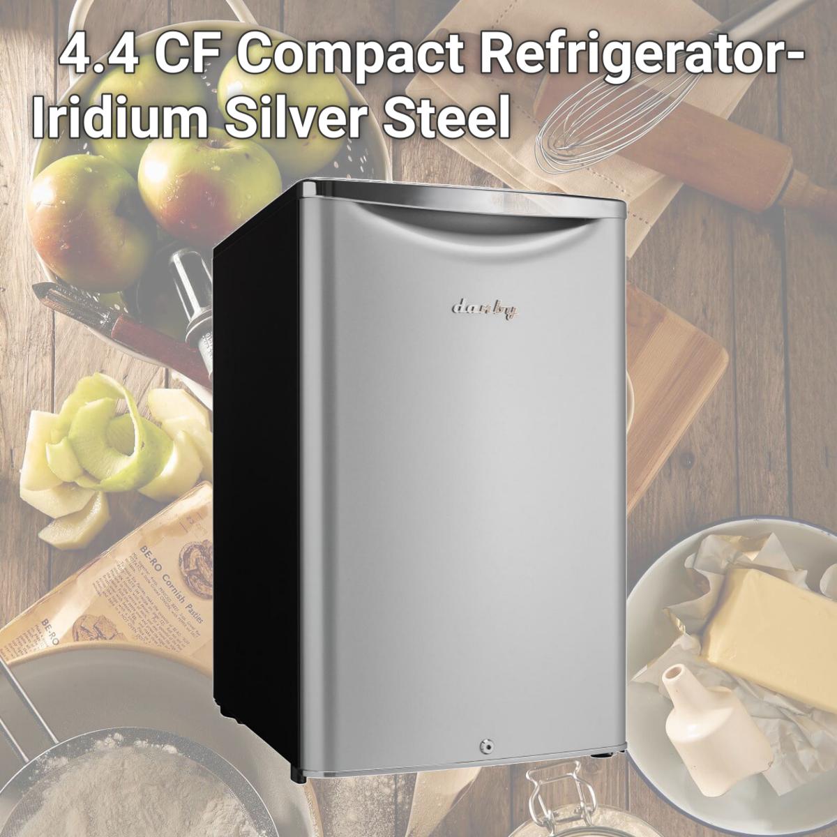 Picture of Danby DAR044A6DDB 4.4 CF Compact Refrigerator- Iridium Silver Steel