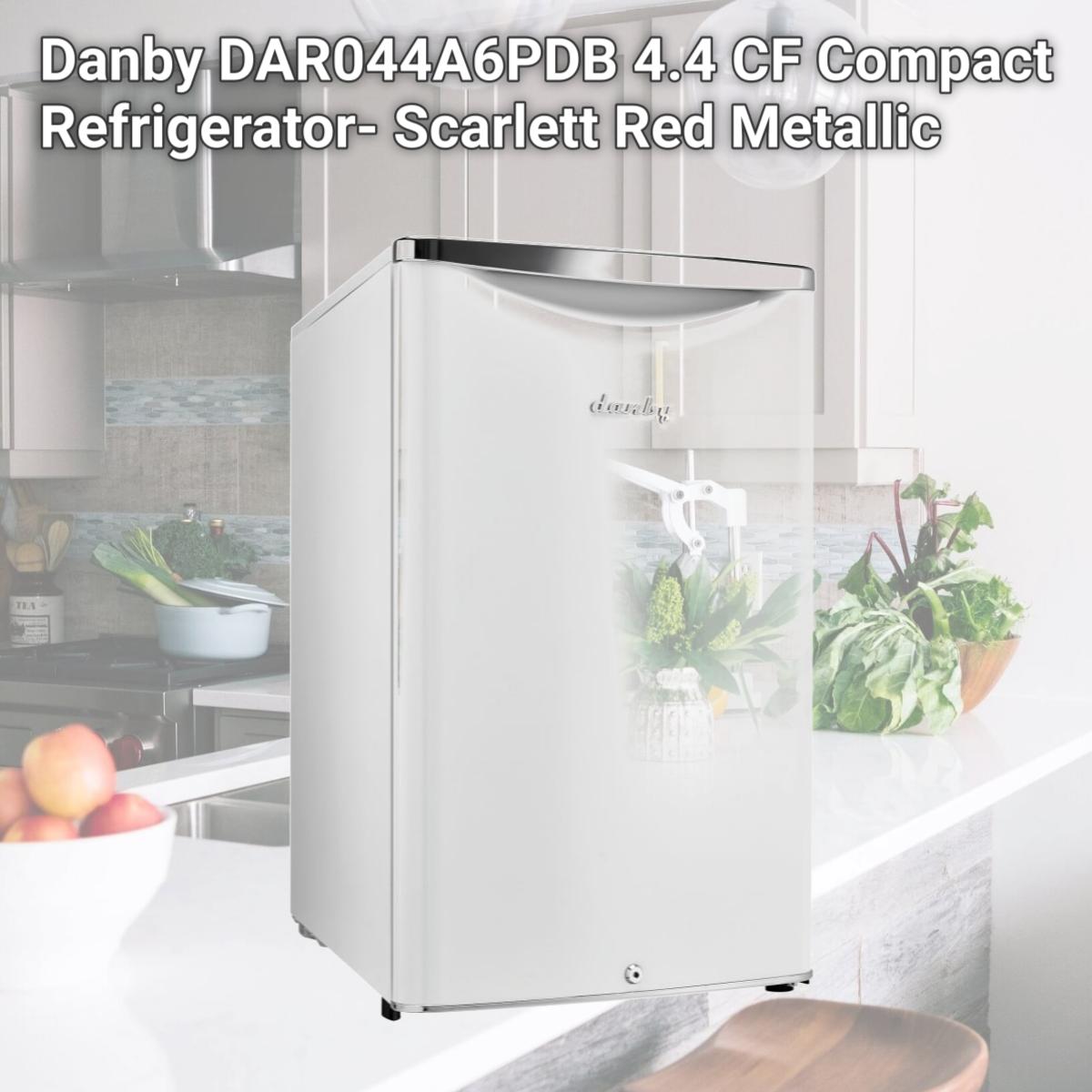Picture of Danby DAR044A6PDB 4.4 CF Compact Refrigerator- Scarlett Red Metallic