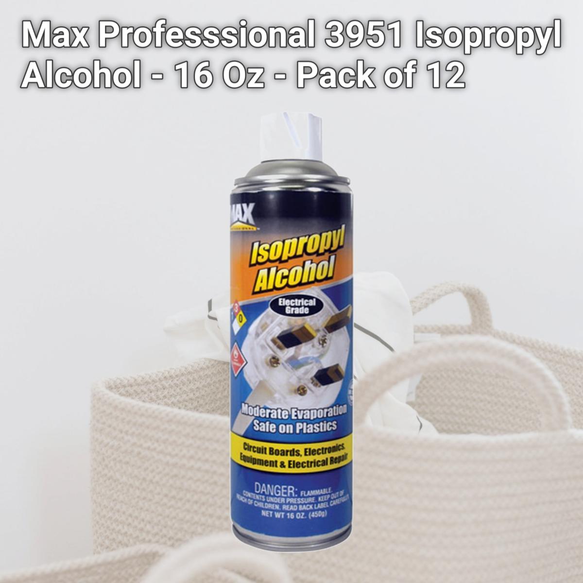 Picture of Max Professsional 3951 Isopropyl Alcohol - 16 Oz - Pack of 12