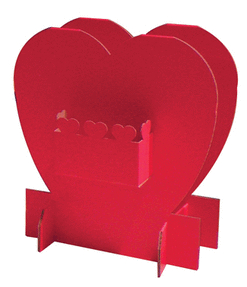 60305 Corrugated Red Heart Display