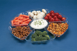 20068 16 In. 7 Compartment Tray - Clear