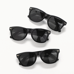 61018 5.75 In. Black Nomad Sunglasses