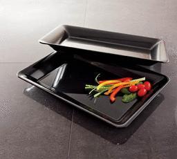54252 10 X 8 In. Rectangle Tray - Black