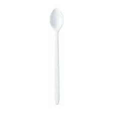 45492 8 In. Dart Soda Spoon, White