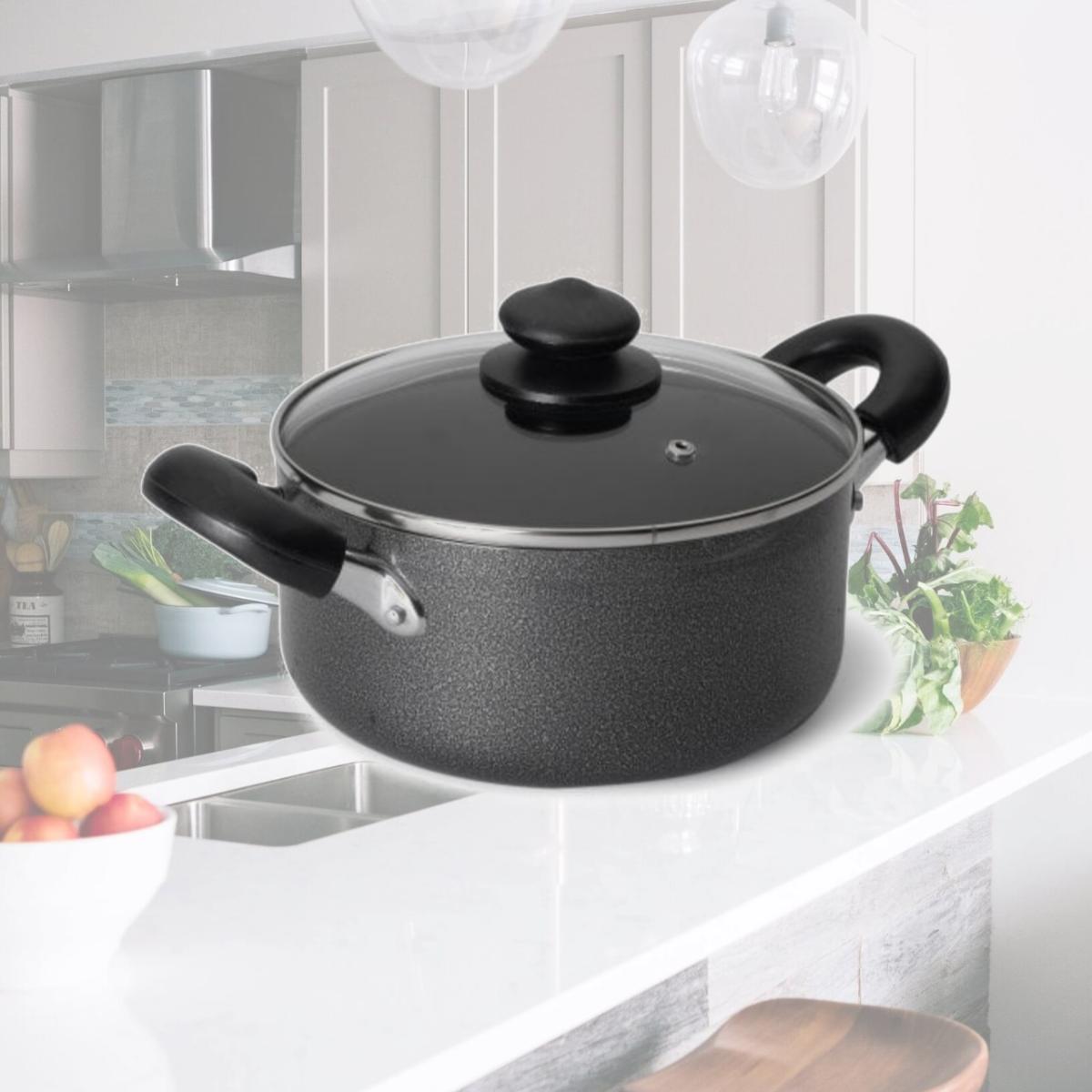 Picture of MBR Industries BC-40632 Bene Casa Speckled Dutch Oven Non Stick 3.06