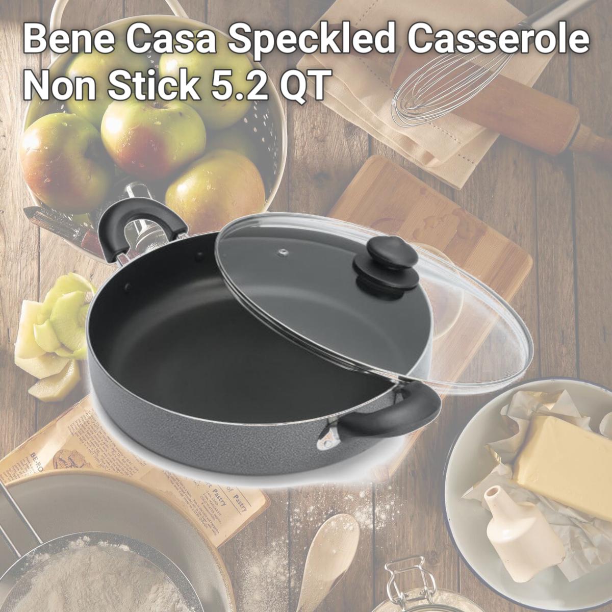 Picture of MBR Industries BC-40901 Bene Casa Speckled Casserole  Non Stick 5.2 QT