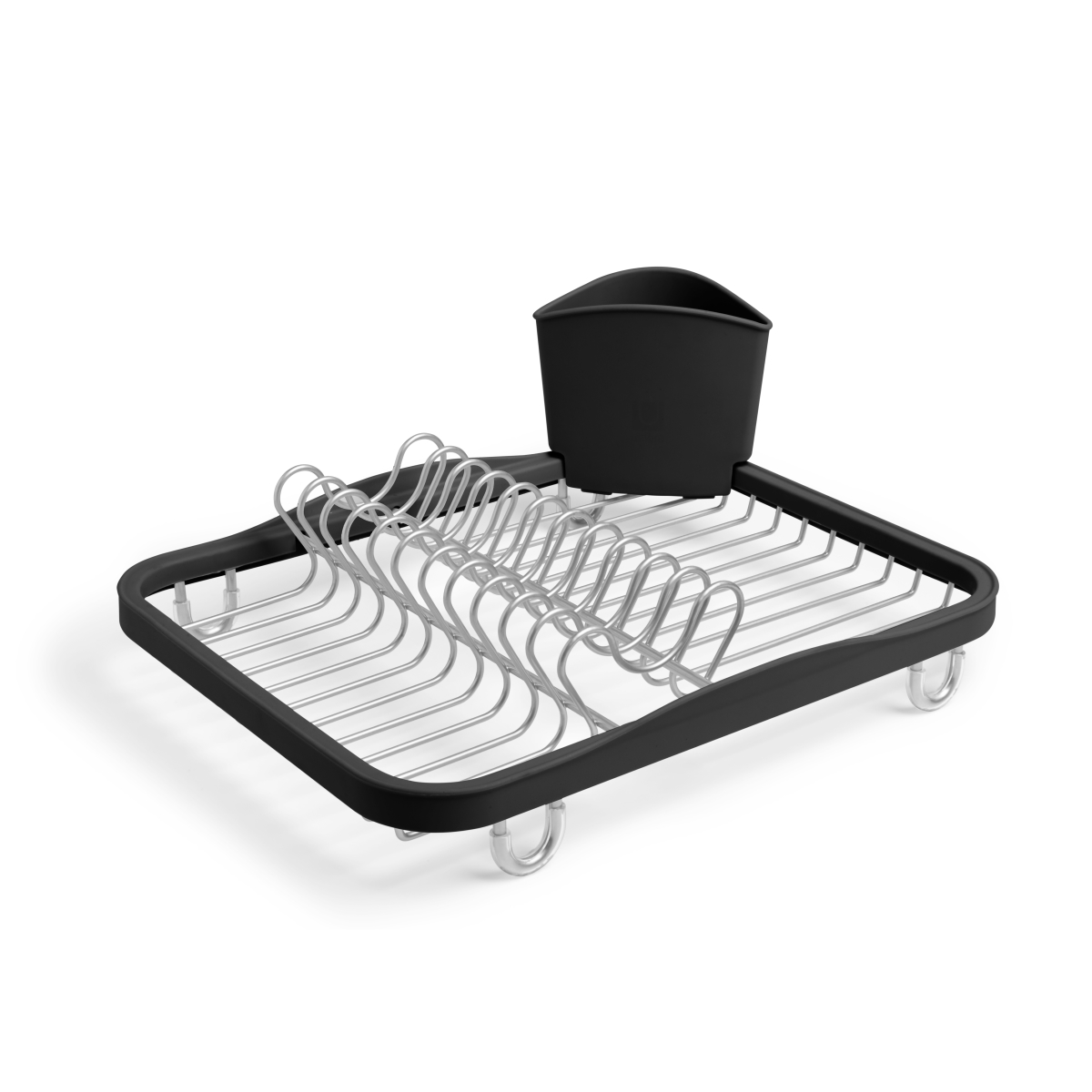 330065-744 Sinkin Dish Drying Rack - Black & Smoke