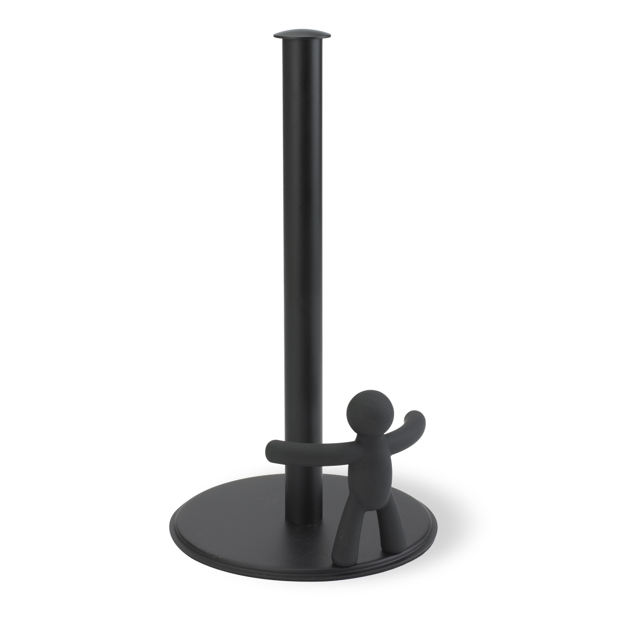 330280-040 Buddy Paper Towel Holder With Fun & Functional Design - Black