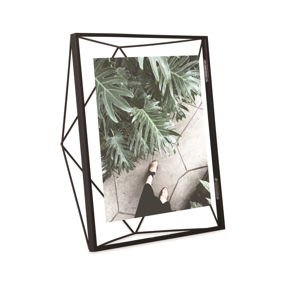 313018-040 8 X 10 In. Prisma Picture Frame Floating Wall Or Desk Photo Display -black