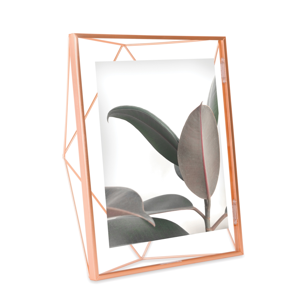 313018-880 8 X 10 In. Prisma Picture Frame Floating Wall Or Desk Photo Display, Metal - Copper