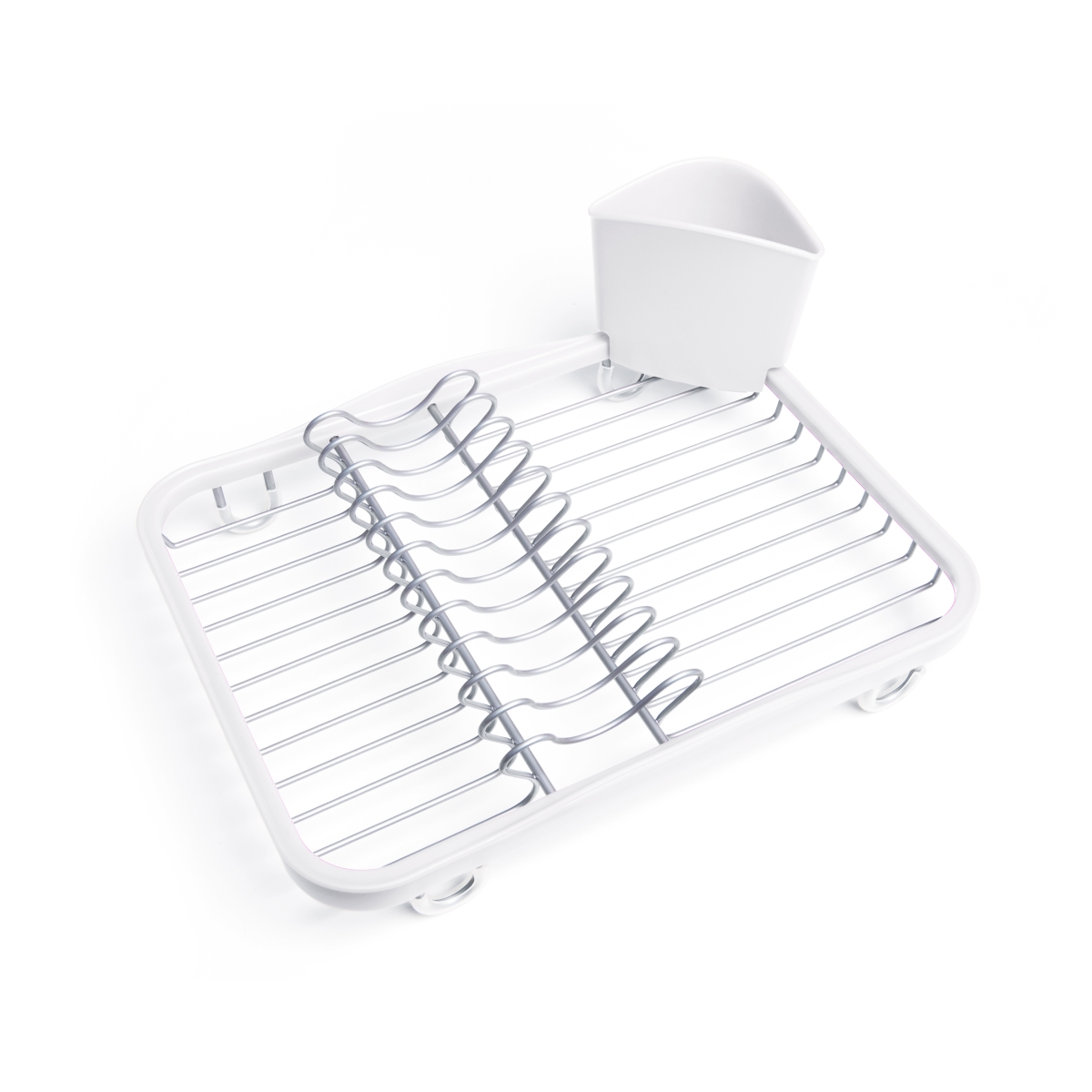 330065-670 Sinkin Dish Drying Rack - White & Nickel