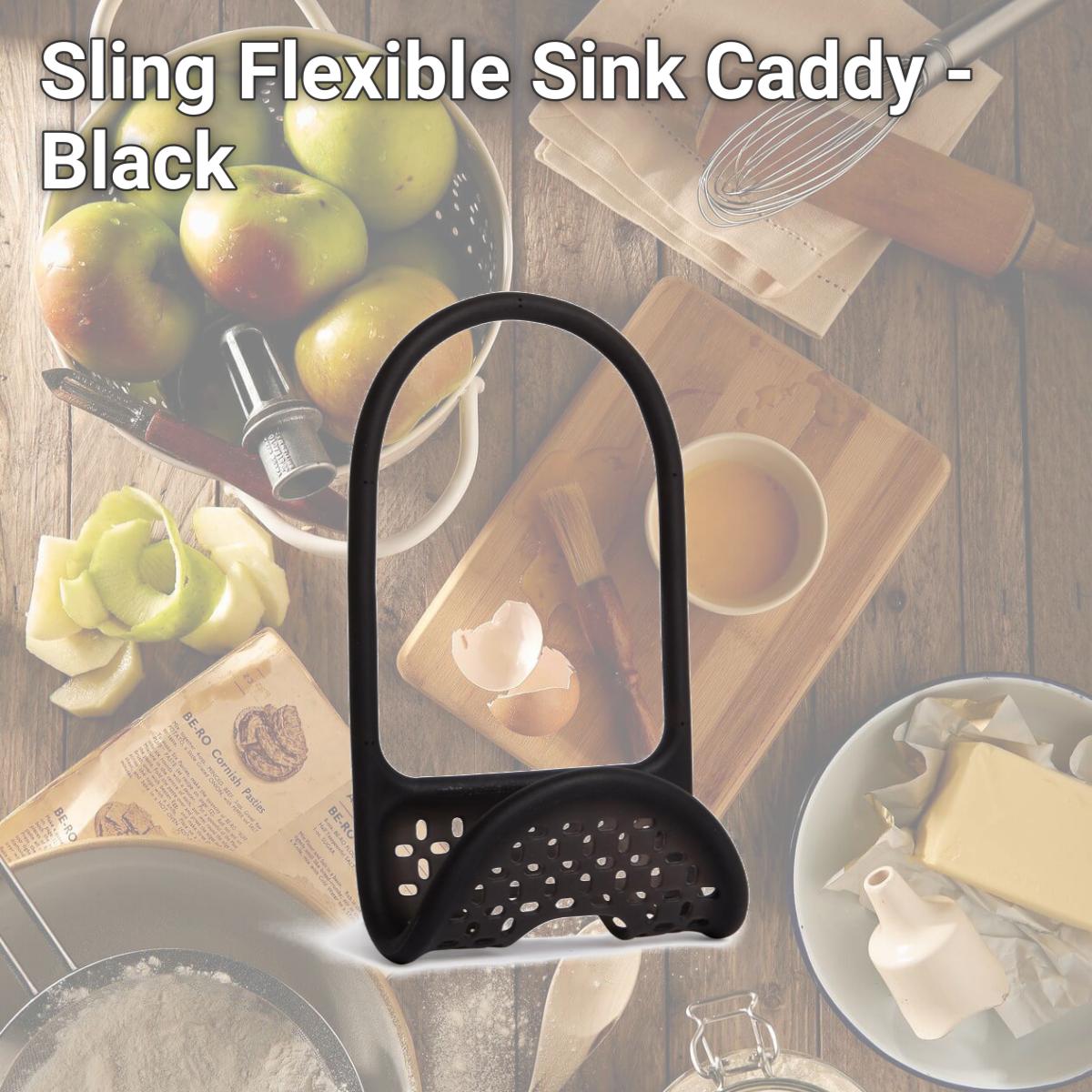Picture of Umbra 1004294-040 Sling Flexible Sink Caddy - Black