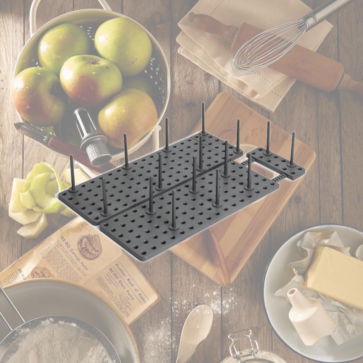 Picture of Umbra 1004318-149 Peggy Kitchen Cupboard, Shelf & Drawer Organizer Tray, Charcoal - Set of 2