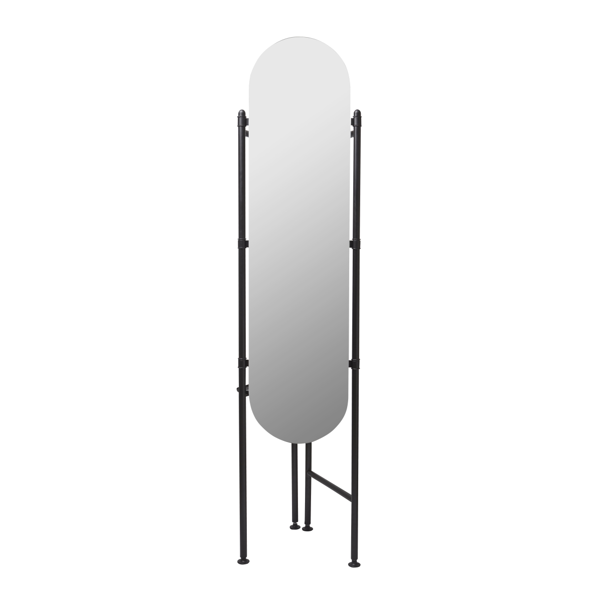 1009611-040 Vala Floor Mirror - Black