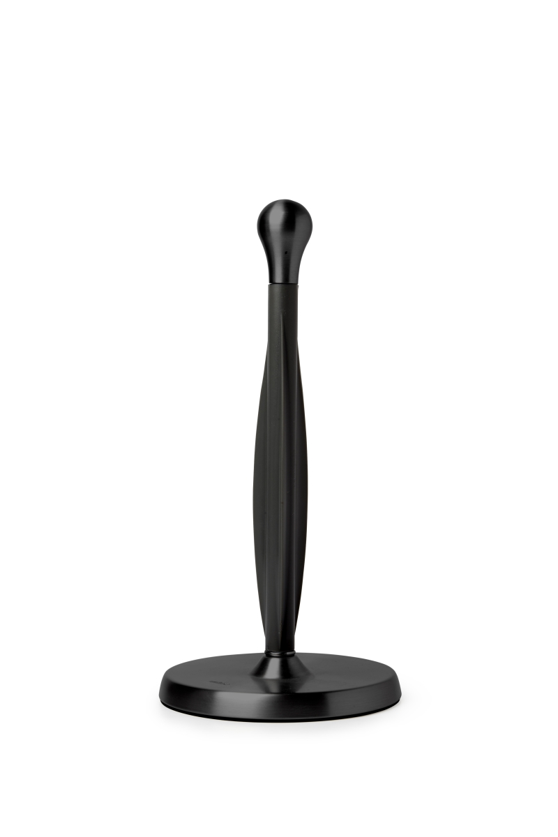 330746-041 Tug Stand Up Paper Towel Holder With Easy One-handed Tear, Metallic Black