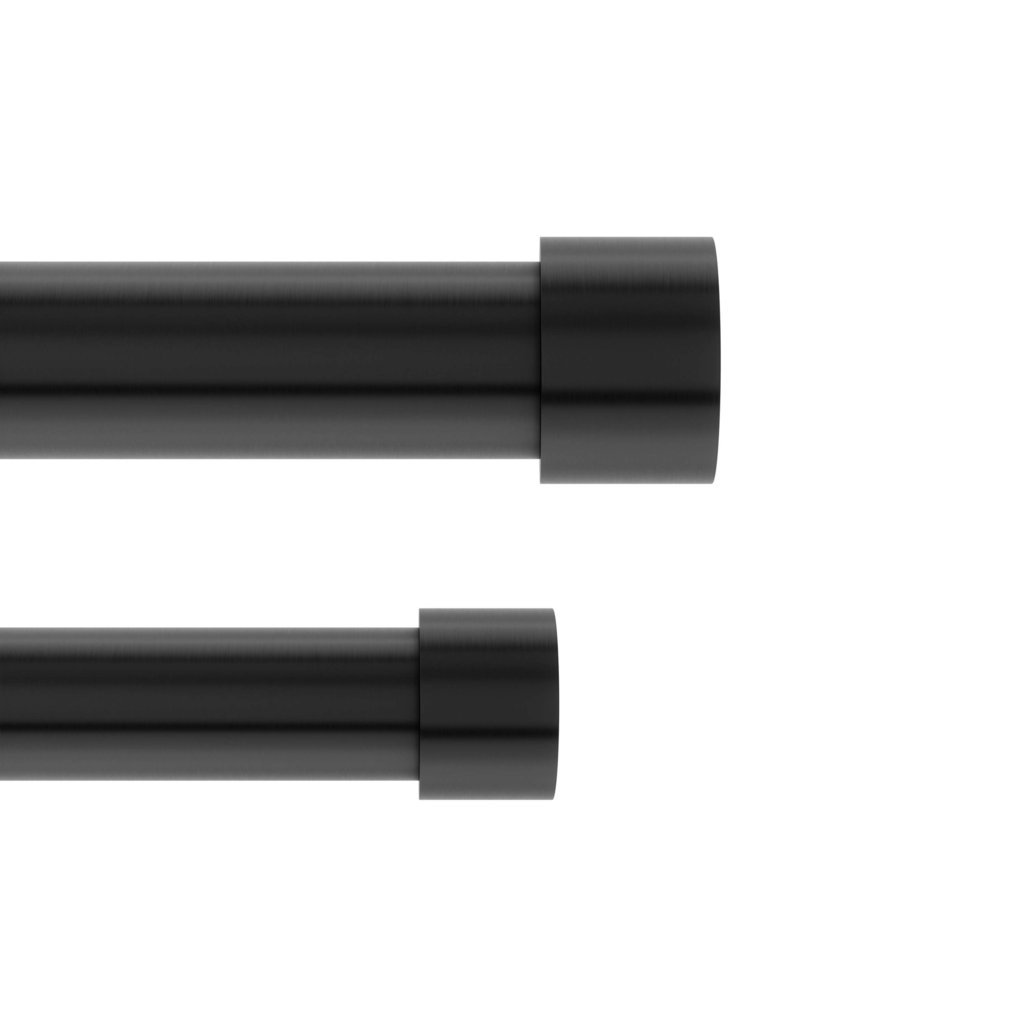 UPC 028295334976 product image for 1014401-111 66-120 in. Cappa 1 Double Rod Brash, Black | upcitemdb.com