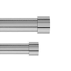 UPC 028295336390 product image for 1014557-411 36-66 in. Cappa 1 Double Rod, Nickel & Steel | upcitemdb.com