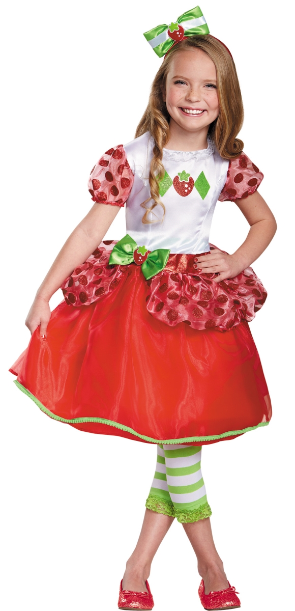 Dg84477m Strawberry Shortcake Deluxe Costume, Size 3 - 4 Tall