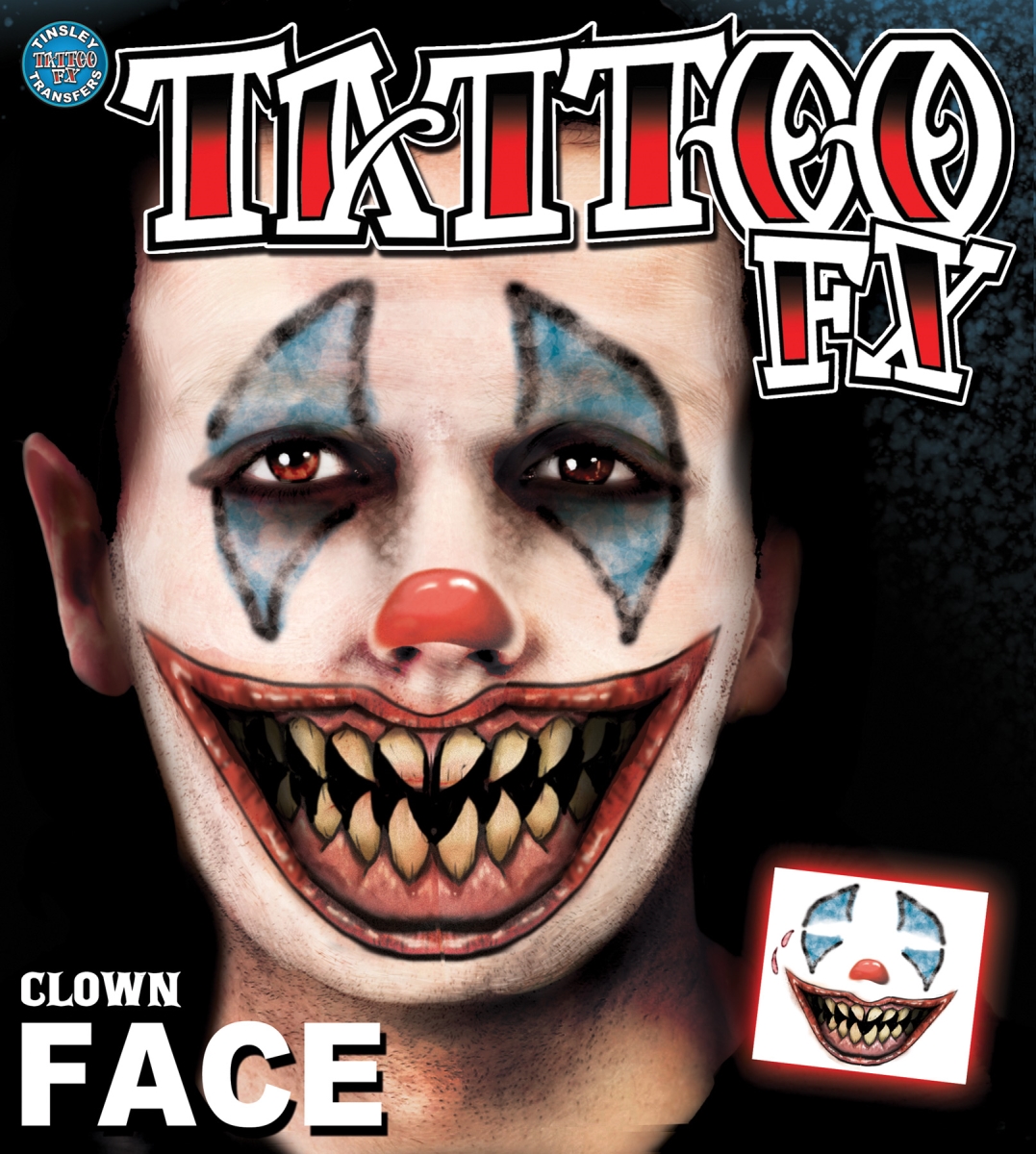 Dffc506 Clown Face Tattoo