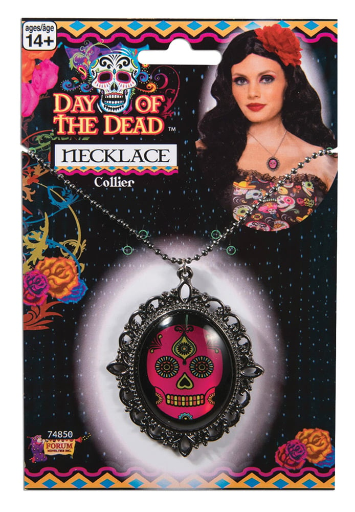 Fm74850 Day Of Dead Necklace Costume