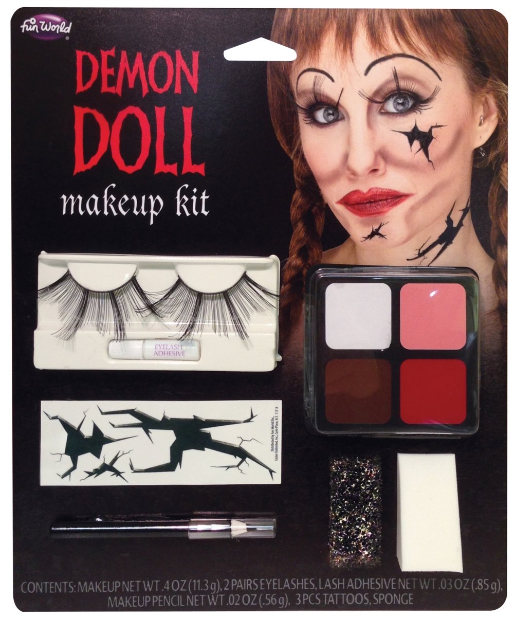 Fw5638ad Demon Doll Face Make Up Kit Costume