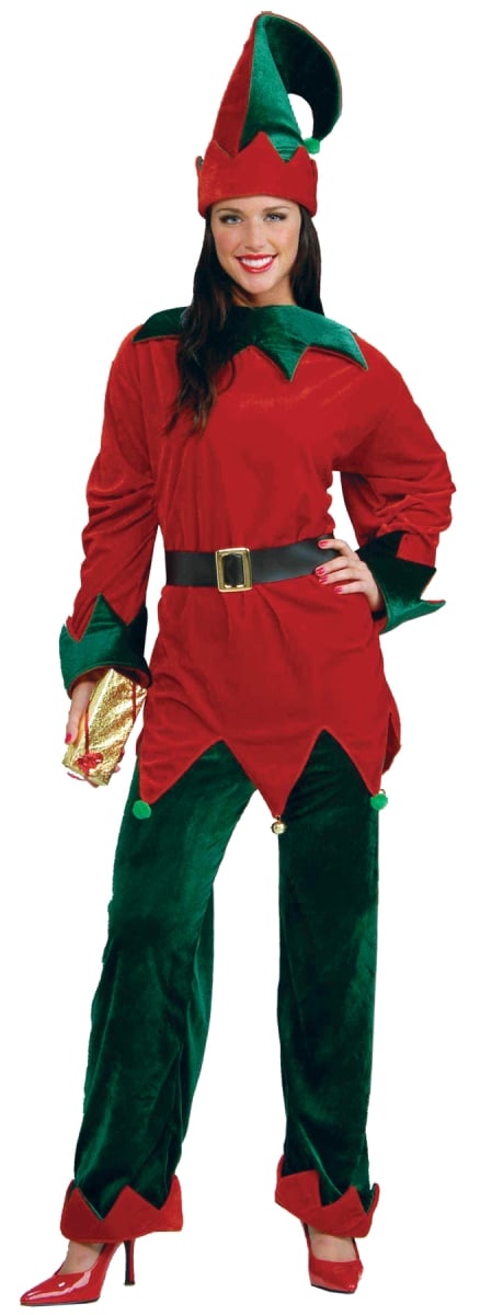 Fm61517 Elf Deluxe Adult Costume, Extra Large