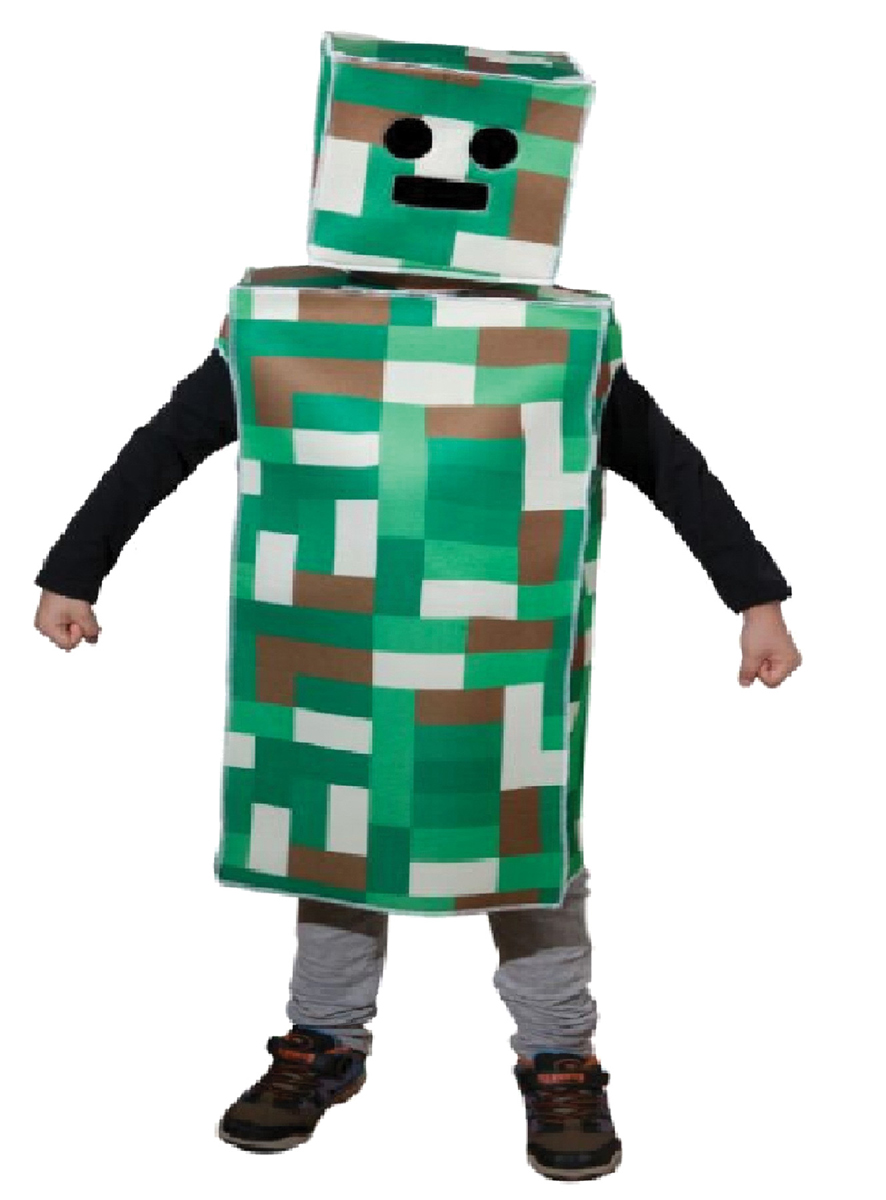 Morris Costume Ft117202ml Pixel Monster Child Costume, Medium & Large