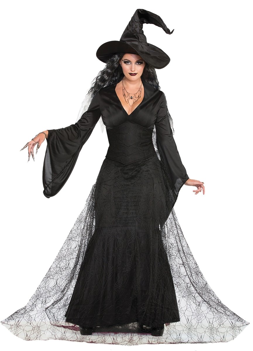 Fm76656 Black Mist Witch Adult Costume, Extra Small & Small