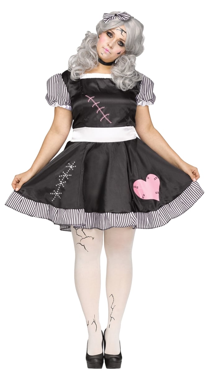 Morris Costume Fw124075xl Broken Doll Adult Costume, Extra Large