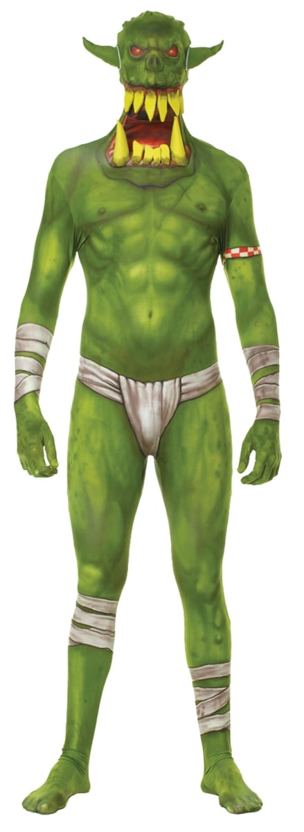 Morris Costume Mh03755 Morph Jaw Dropper Green Adult Costume, Medium