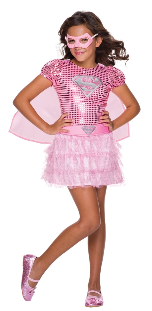 Ru610751md Super-girl Tutu Dress Child Costume, Medium