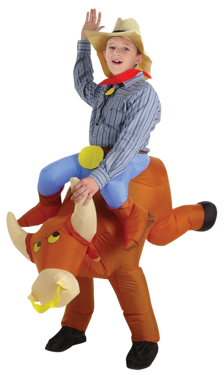 Ss22009g Bull Rider Kids Inflatable Costume