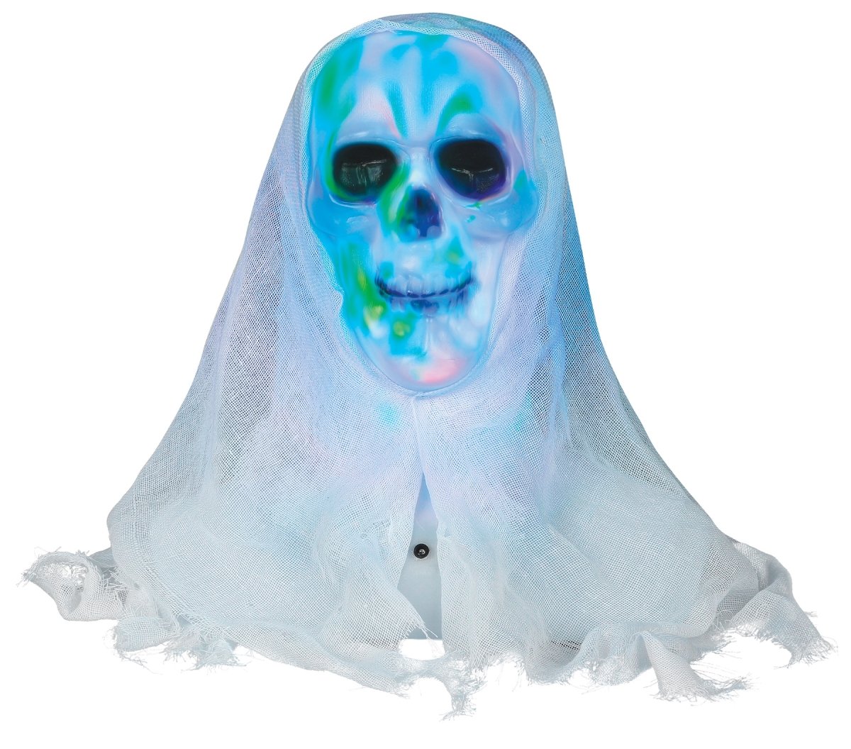 Lightshow Skull Bust White Face Costume