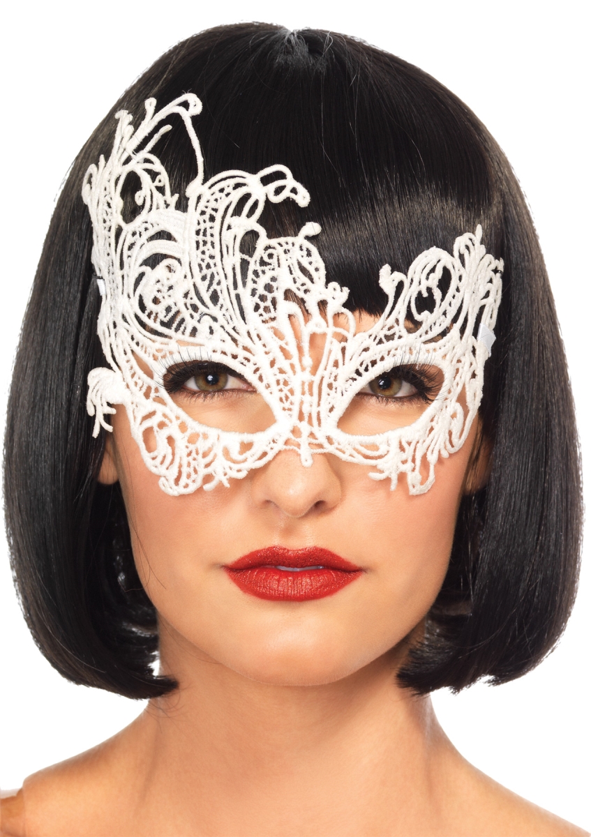 Fantasy Venetian White Mask