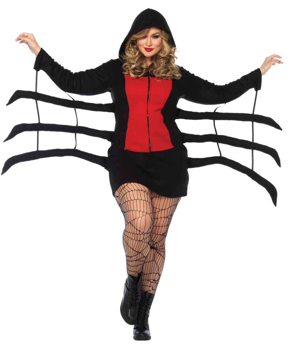 Ua85558xxx Spider Black Widow Cozy Adult Costume, 3xl