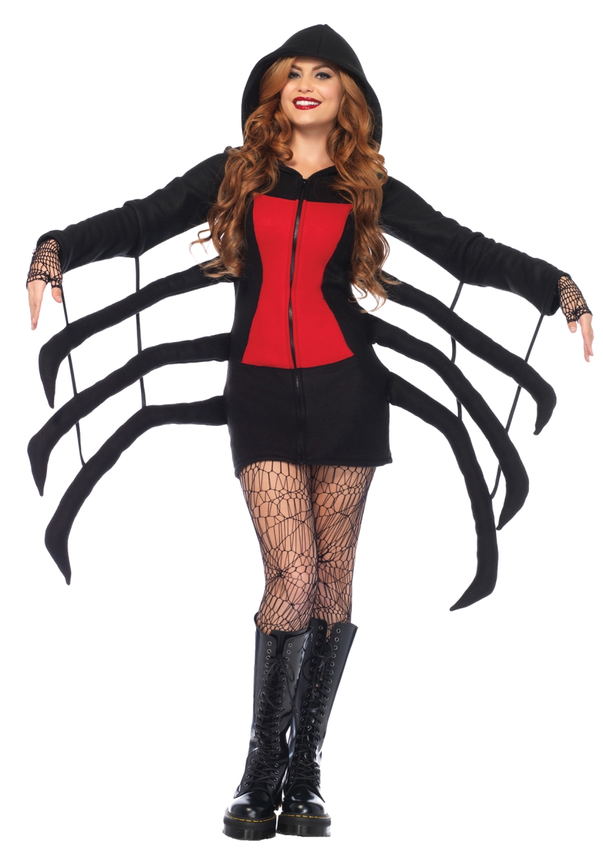 Morris Costume Ua85558lg Spider Black Widow Cozy Adult Costume, Large