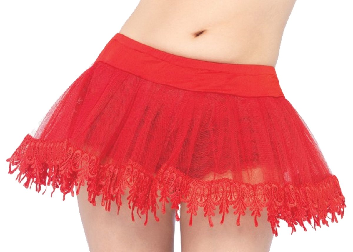 Ua8999srd Petticoat Red Teardrop Lace Costume