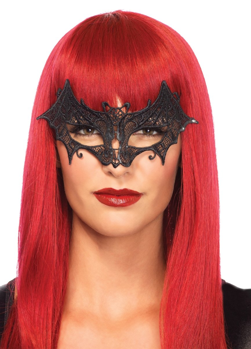 Ua3730bk Vampire Bat Venetian Black Mask