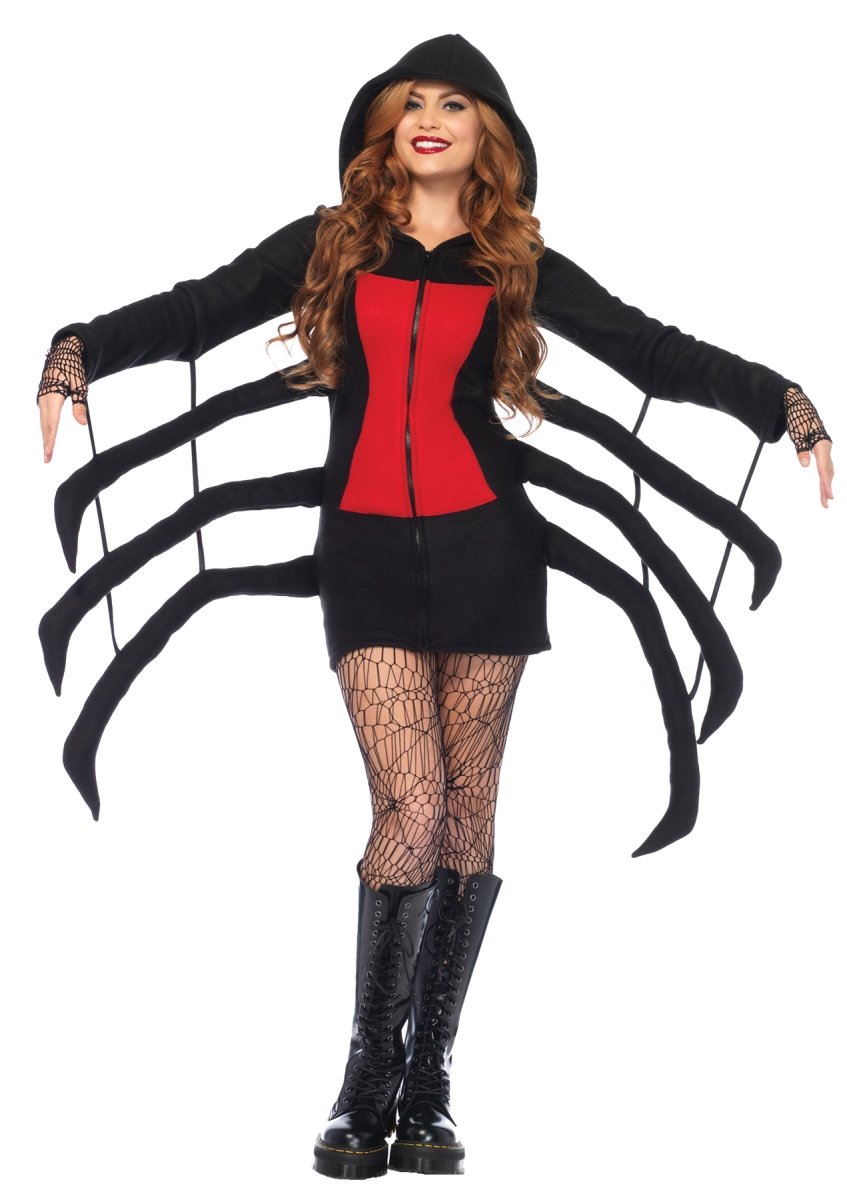 Ua85558sm Spider Black Widow Cozy Adult Costume, Small