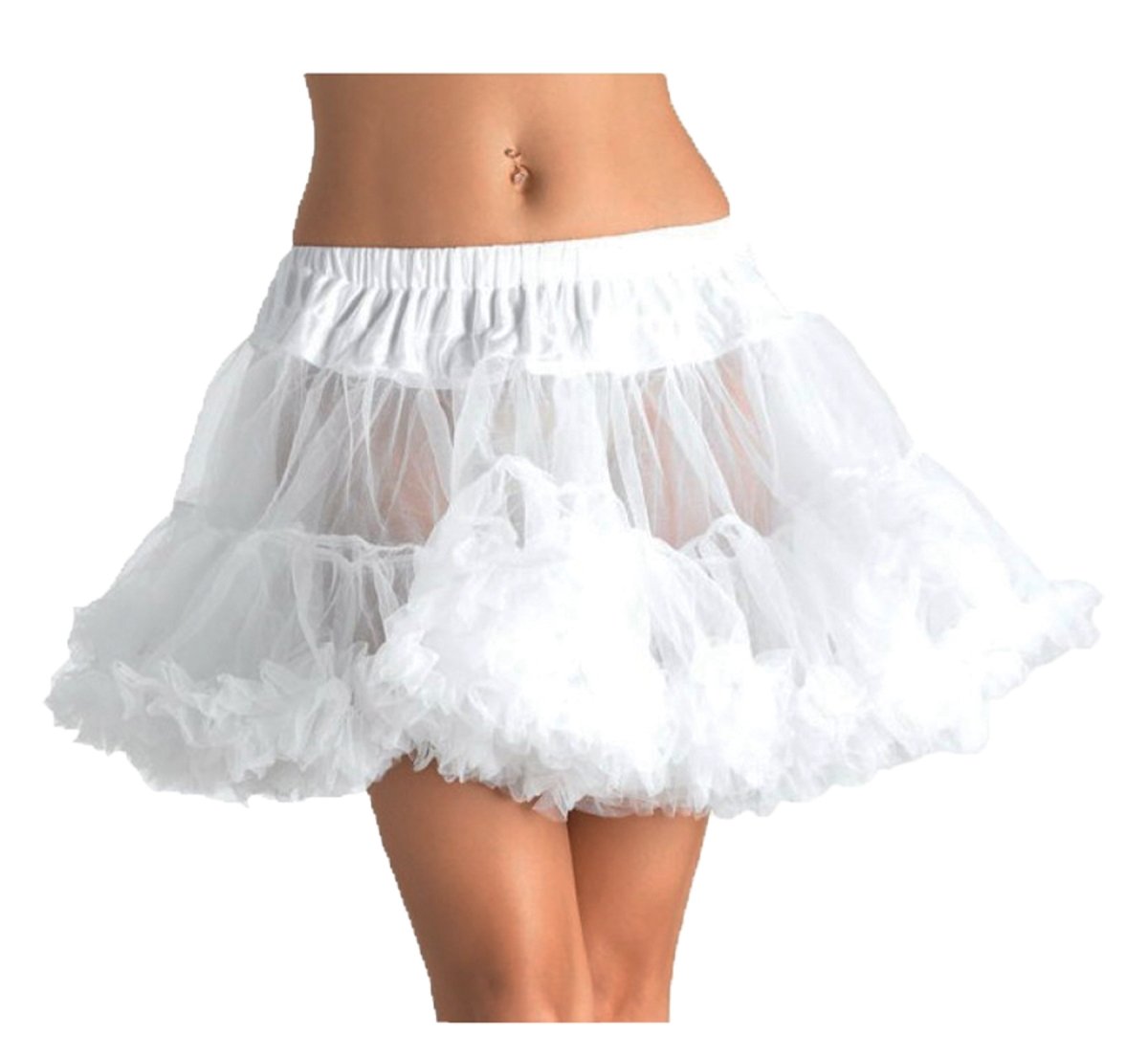 Ua8990wt Petticoat Tulle Layered White Costume