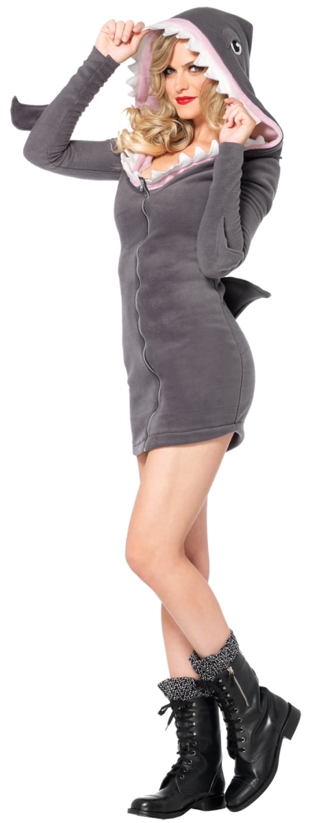 Ua85312md Shark Cozy Dress Adult Costume, Medium