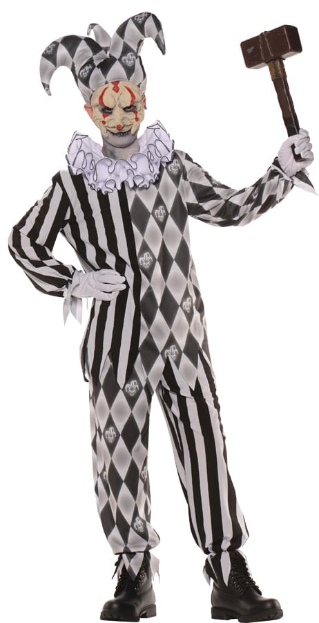 Ur26272md Evil Harlequin No Mask Child Costume, Medium