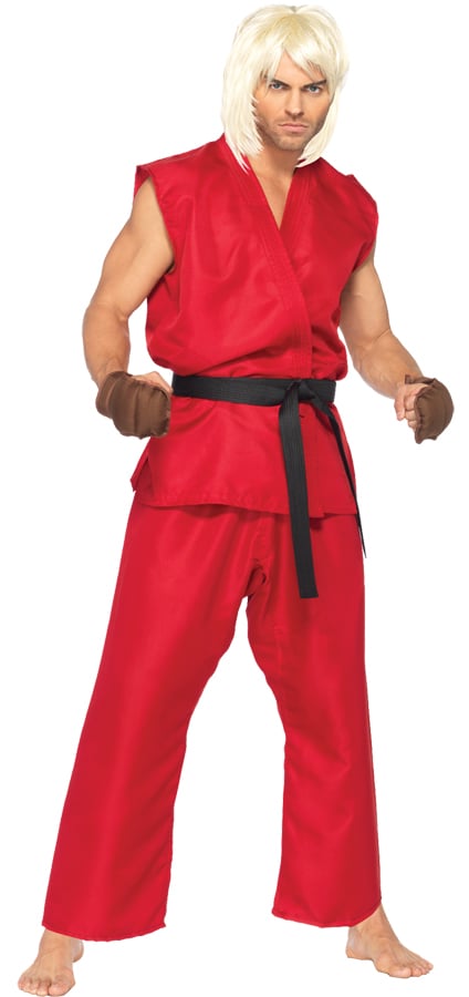 Street Fighter Ken Adult Costume, Small & Medium