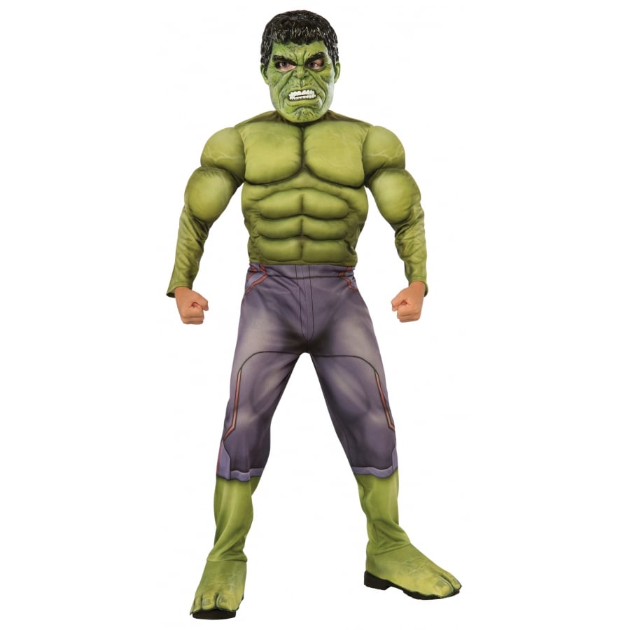 Morris Ru640098lg Kids Deluxe Muscle Chest Hulk Costume, Large