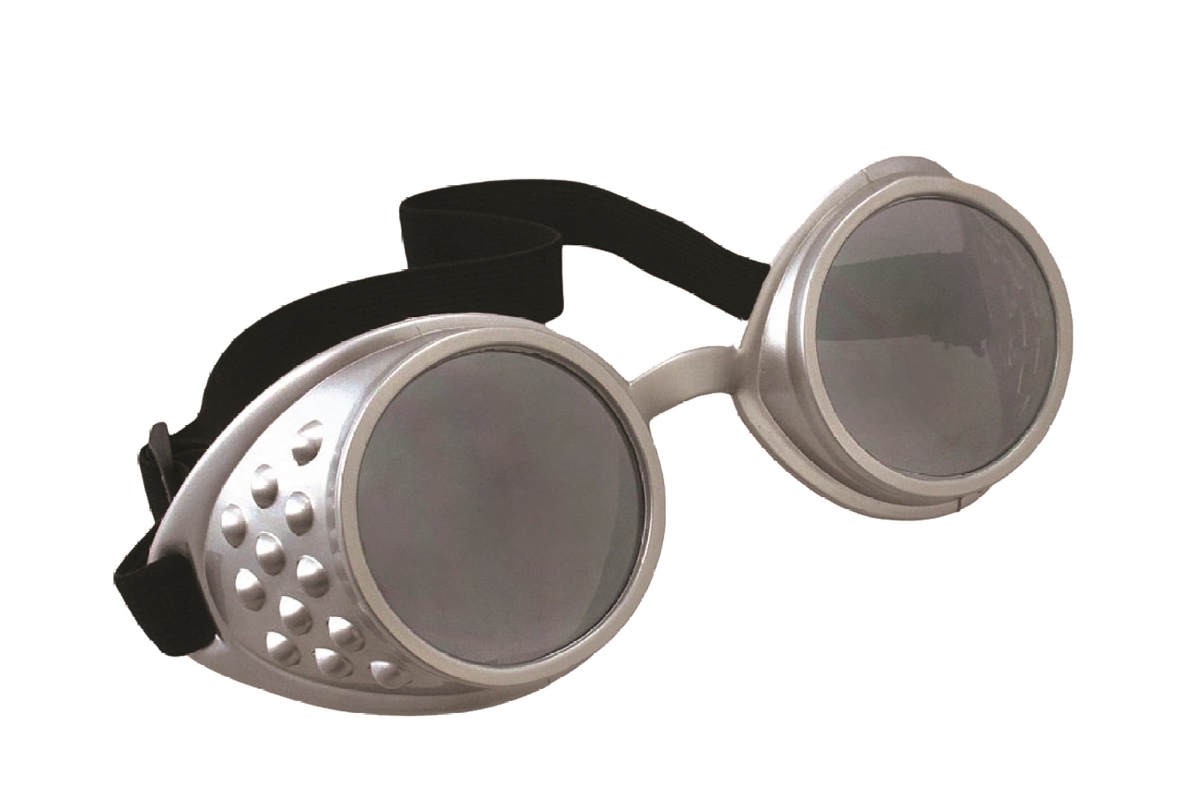 Glasses Aviator Goggles, Black & Clear - One Size
